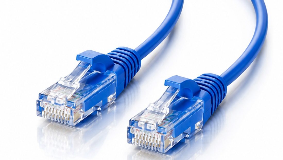 Ethernet cable with RJ45 connectors